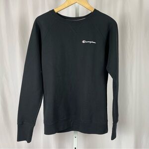 Champion Medium Crewneck Fleece Sweatshirt Long Sleeve Solid Logo Powerblend